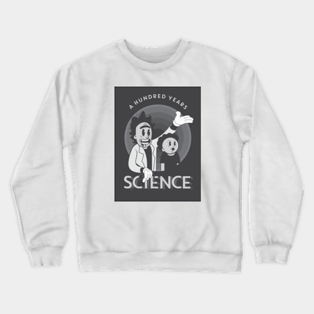 100 Years Science Crewneck Sweatshirt by andbloom